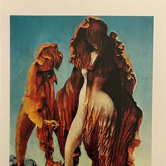 Max Ernst Hand Signed Print - Wizard Woman 12/100 - COA & +$3,500 USD Appraisal